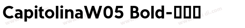 CapitolinaW05 Bold字体转换